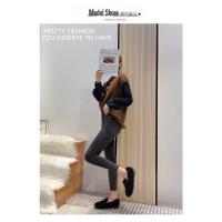 Zapatos planos con lazo para mujer, mocasines de lana rizada con forro de piel de algodón, botas de borreguito, Invierno - details 22