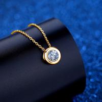 Collar de Oro Real 18k con Colgante de Moissanite 0.5ct Joyería Fina de Diamante AU750 Regalo de Boda o Aniversario para Mujeres 2024 Nuevo Material Metal Recomendado para Mayores de 12 Años - details 3