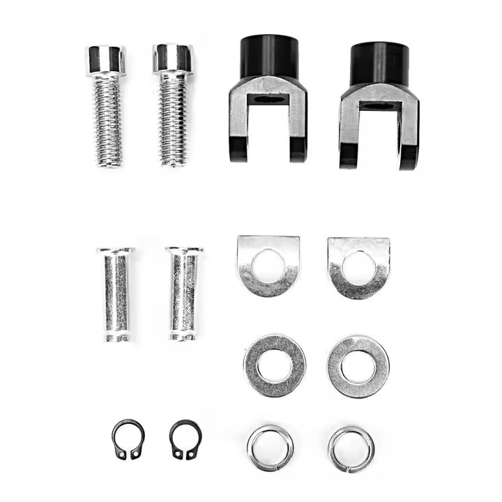 Kit de tuercas de tornillo para estriberas de motocicleta, accesorio de montaje de Pedal, aluminio negro, 29mm/1,1 pulgadas - 1
