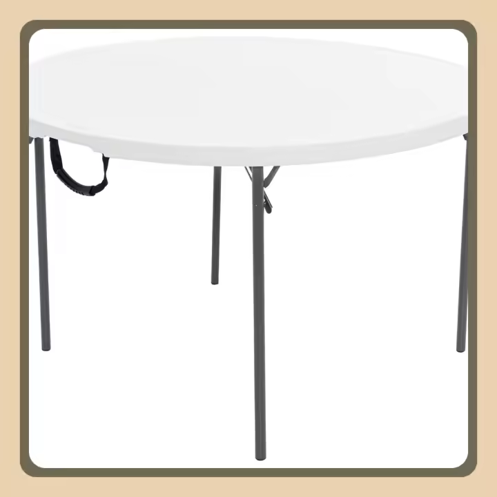 Mesa redonda plegable Lifetime 122x74 cm - 1