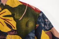 Camisa de lino de manga corta para hombre, camisa de flores de estilo étnico indio, novedad de verano, 2019 - details 65