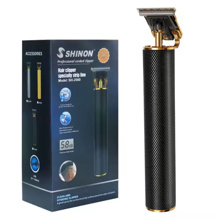 Máquina de cortar pelo profesional para hombres sin hilo cortadora de barba eléctrica máquina de cortar pelo sin cable fuente de alimentación AC/Batería - 1