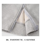 Sudadera con capucha para hombre, sudadera holgada de un solo hombro, color sólido - details 14