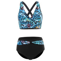 Bikini de cintura alta para mujer, con traje de baño Sexy Push-Up, conjunto de Bikini, ropa de baño para playa XXL 2023 - details 2