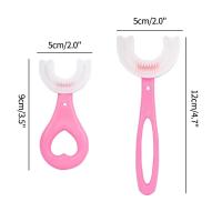 Cepillo de Dientes para Bebé en Forma de U de 360 Grados Cepillo de Silicona Suave para Limpieza Bucal de Mordedores - details 0