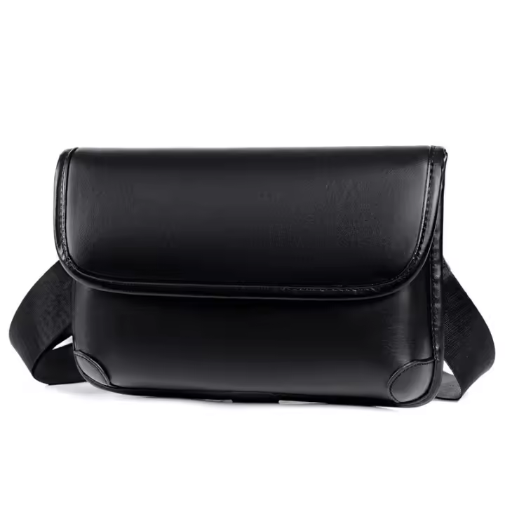 Bolso de hombro vintage para hombre, bandolera de moda, bolsos pequeños, bolso de mano de cuero PU Retro - 1