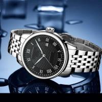 Reloj de Pulsera de Cuarzo de Negocios para Hombres MAYZHISU Diseño Impermeable de Acero Inoxidable - details 0