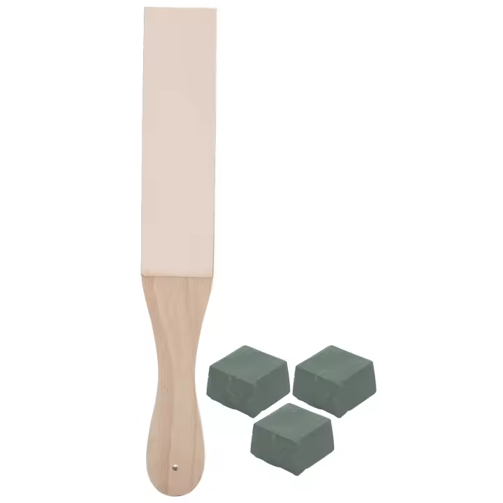 Paddle Leather 2 lados Strop Honing Pulido con kit de compuestos Herramienta Accesorios de bricolaje - 1