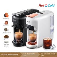 Cafetera de Acero Inoxidable 5 en 1 Compatible con 4 Cápsulas de Café y Polvo de Expreso - details 0