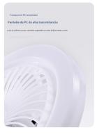 Ventilador de Techo con Luz LED 25cm - Motor DC Silencioso 3 Velocidades, Control Remoto Temporizador, 5 Aspas 8", Luz Ajustable (Blanco/Ámbar/Neutro), Diseño Moderno para Interior - details 11