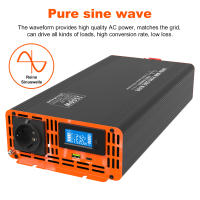 DATOUBOSS Inversor 12V/24V/48V-220V 50HZ 1500W DC a AC Convertidor de Voltaje - details 1