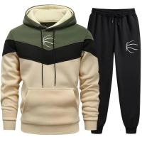 Chándal con capucha y pantalones de chándal para hombre, traje deportivo informal diario para correr, moda urbana, novedad de 2025 - details 0