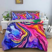 Funda de Edredón 3D Tema Espacial Microfibra Sencillo Doble Twin Queen King Tamaño 2/3 Piezas Juego de Ropa de Cama - details 14