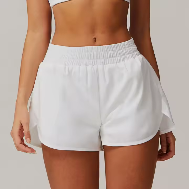 Pantalones cortos de Yoga de secado rápido con sensación de nube, pantalones cortos falsos de dos piezas para ejercicio, levantamiento de glúteos, entrenamiento de gimnasio, pantalones de Yoga para correr y Fitness de secado rápido - 1