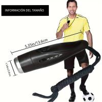 Silbato electrónico portátil con cordón - Silbato de tres tonos fuertes para entrenadores, árbitros, profesores, marinos, policías, campamentos y emergencias - details 3