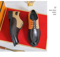 Zapatos de cuero de moda con cordones de empalme personalizados - details 13