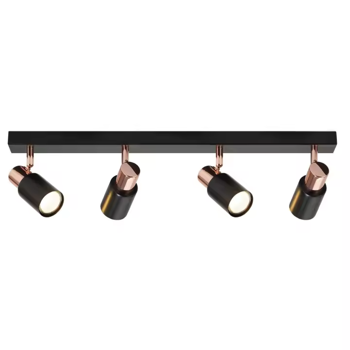 CBJKTX Foco de Techo 4 Bombillas Lámpara de Cocina GU10 355 °   Foco moderno con luz de techo giratoria - 1