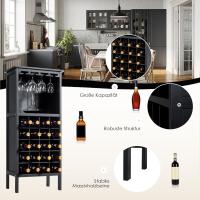 Botellero de cristal, apto para vinotecas de cocinas, restaurantes, bares, 42 x 25 x 96 cm - details 3