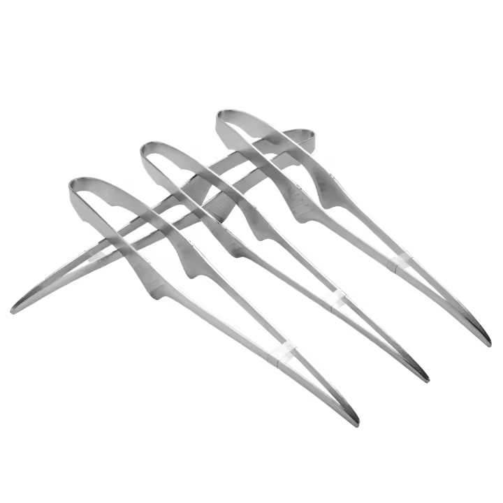 Pinzas para barbacoa coreanas y japonesas, pinzas para parrilla independientes, utensilios de cocina antideslizantes, pinzas de acero inoxidable - 1