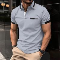 Polo de manga corta para hombre, camisetas informales, tops de verano - details 2