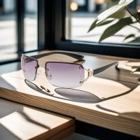 Gafas de Sol de Lujo Y2K Diseño Retro para Mujer Ideal para Acampar, Ciclismo, Pesca Sin Marco - details 2