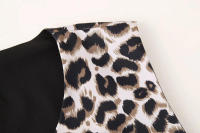 TRAFZA-Conjunto de 2 piezas para mujer, pantalones largos con cremallera, informales, holgados, elegantes, con estampado de leopardo Vintage, sin mangas, con cuello en V - details 7