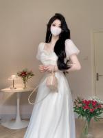 Elegante Vestido de Princesa con Diamantes Cintura Ajustable para Adelgazar - details 8