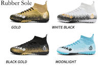 Zapatos de fútbol de marca para hombres, botas de fútbol de tobillo alto, hierba antideslizante al aire libre, zapatillas de deporte de partido de entrenamiento Multicolor, TF/FG - details 8
