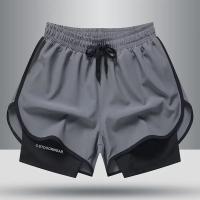 Pantalones cortos deportivos de baloncesto para hombre, pantalones cortos informales con forro interior para correr y Fitness, pantalones cortos de entrenamiento de tres cuartos, ropa de verano - details 6