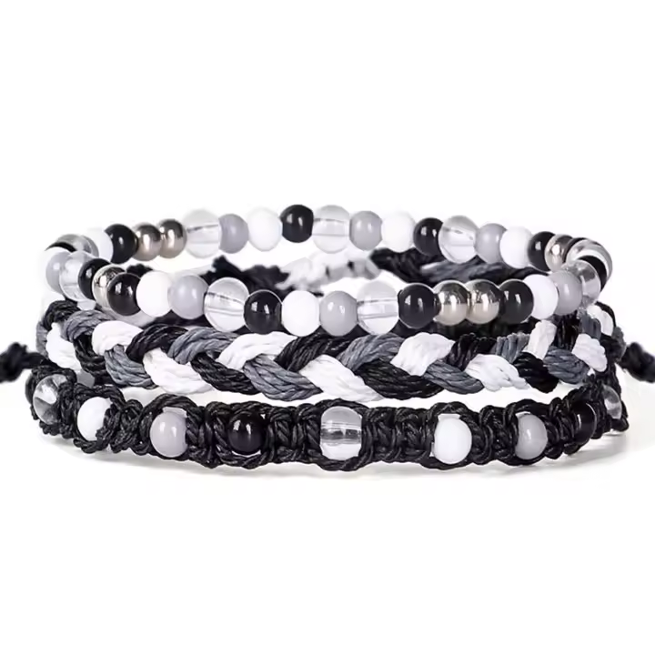 Set de Pulsera de Cuerda Trenzada de Arroz Joyería de Pulsera de Gafas de Sol - 1