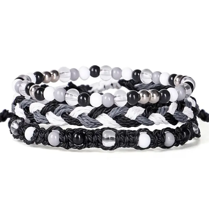 Set de Pulsera de Cuerda Trenzada de Arroz Joyería de Pulsera de Gafas de Sol - 1