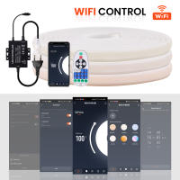 Tira de luces LED COB de 220V, 288led/m, luz de neón con WIFI, Control remoto de 23 teclas, 3000K, 4000K, 6000K, Kit de enchufe de alimentación de la UE - details 6