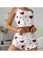 Conjunto de Pijamas para Mujer de 2 Piezas Ropa de Dormir Suave sin Mangas y Pantalones Cortos - details 5