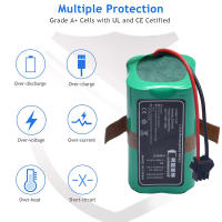 Batería de reemplazo de 3200mAh 14.4V para Conga Excellence Aspiradora robot ultra compacta - details 0
