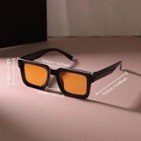 Gafas de Sol Cuadradas Elegantes Unisex Informales Espejo de Moda para Exteriores Vintage - details 13