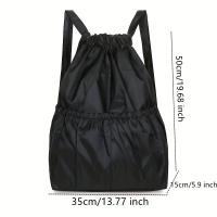 Mochila clásica y versátil con cordón, mochila de almacenamiento portátil, mochila casual para mujeres para actividades al aire libre - details 2
