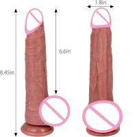 Consolador realista Leten, juguete Sexy, Consolador de silicona, masturbador erótico con correa, consoladores con tapón Anal, Juguetes sexuales para adultos para mujeres Gay - details 6