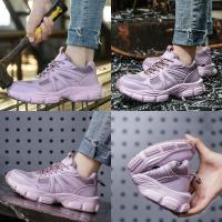 Zapatos Deportivos informales para mujer, zapatillas de deporte a la moda con cordones,Calzado de seguridad - details 6