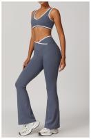 Sujetador deportivo con correa ancha para el hombro, sujetador de Yoga de una pieza resistente a los golpes, Top de Fitness al aire libre para mujer - details 16