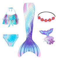Cola para niños y niñas, disfraz de sirenita, ropa de playa y piscina, traje de baño - details 6