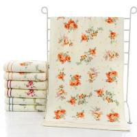 Toalla con estampado de flores para bebé, paño de baño suave y absorbente, de algodón, para ducha y cara, 74x34cm - details 1