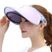 Verano ajustable protección solar Anti-UV visera sombrero para el sol cubierta facial escudo parasol gorra de ala ancha - details 12