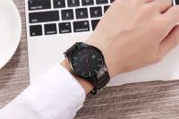 Premium lujo 2018 cuarzo creativo Vogue rojo y negro banda de acero inoxidable hombres de negocios relojes de primeras marcas De Luxo impermeable Dropshipping - details 11