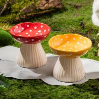 Bol de Gato de Hongo de Cerámica Pie de Alto, 300ml, Adecuado para Gatos - details 11