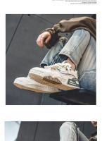 2024 nuevos zapatos deportivos informales de gran tamaño para hombres, zapatos con Panel de cuero elevado de suela gruesa, tallas 39-48 - details 12