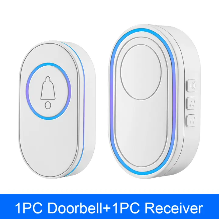 Timbre de Puerta Inalámbrico Inteligente Sectyme para Exteriores IP65 Impermeable Kit de Campana de Puerta con Luces LED Alarma de Seguridad Mejores de Bienvenida a Casa Melodías - 1