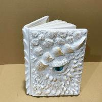 Cuaderno A5 con cubierta en relieve, escala de estrella de ojo de dragón, cuaderno en relieve, estilo mitología, textura de escala Vintage, cuaderno para niños - details 6