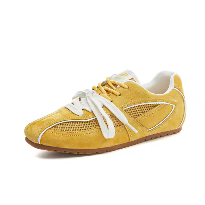 Plantillas de piel de cerdo retro, zapatos de entrenamiento alemanes nuevos, zapatos de mujer casuales versátiles de cuero, zapatos Forrest Gump - 1