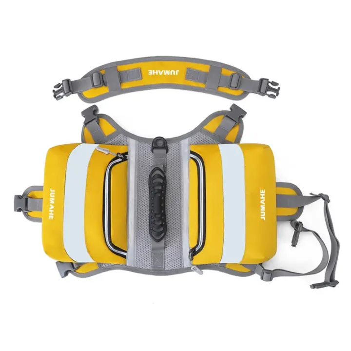 Mochila de tela Oxford para perro, bolsa táctica para perros medianos y grandes, impermeable, reflectante, para exteriores - 1