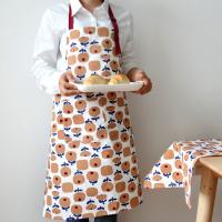 Delantal de trabajo, delantales ajustables de Chef y camarero con bolsillos, delantales de cocina estampados, delantal de cocina de algodón sin mangas, Picnic - details 7